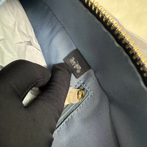 Coach Court Backpack In Signature Denim & Leather With Cherry Charm CZ77… - Picture 11 of 13